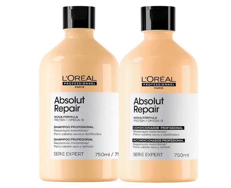 Kit L'Oréal Professionnel Absolut Repair - Shampoo e Condicionador 750 sem Pump (2 produtos)