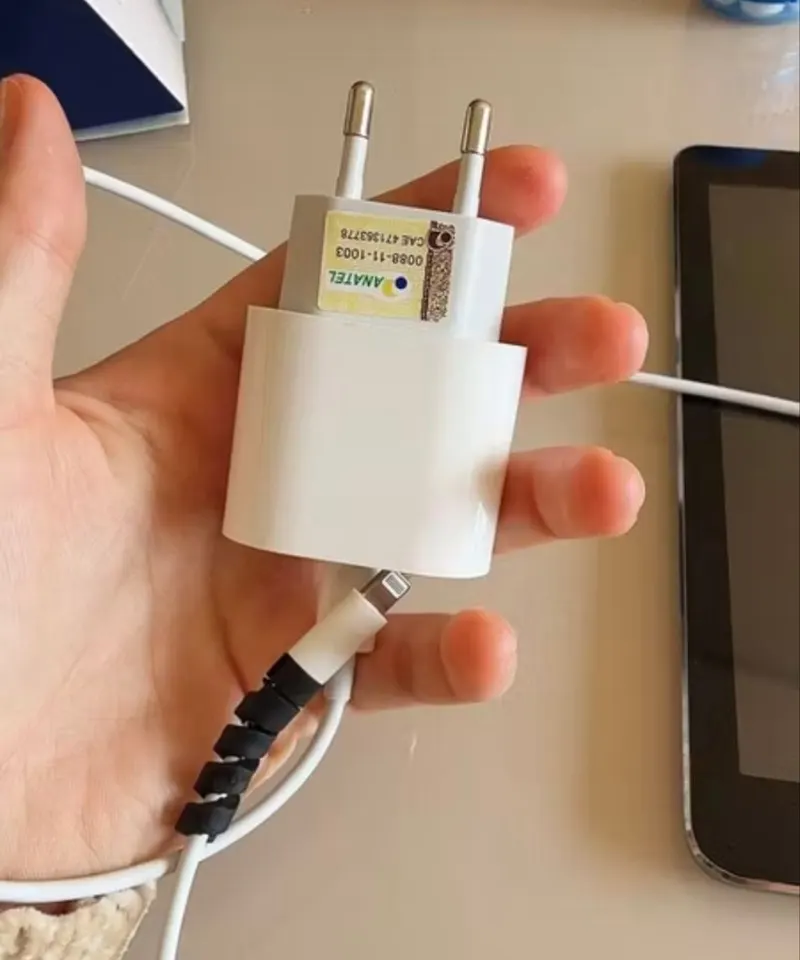 Kit Carregador de Iphone Turbo Cabo e Fonte 20w Carga Rápida + Protetor Espiral – Envio Garantido