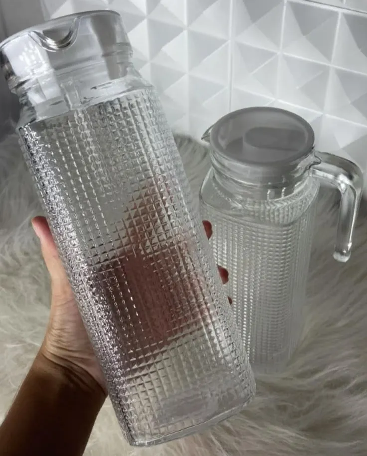 JARRA DE VIDRO COM TAMPA 1L