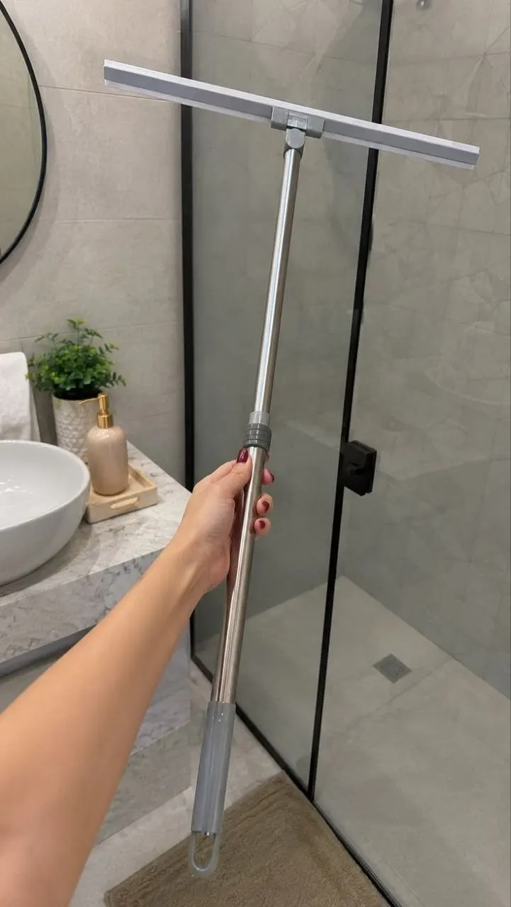 Rodo Vassoura Mágica De Silicone Cabo de 160cm Flytex