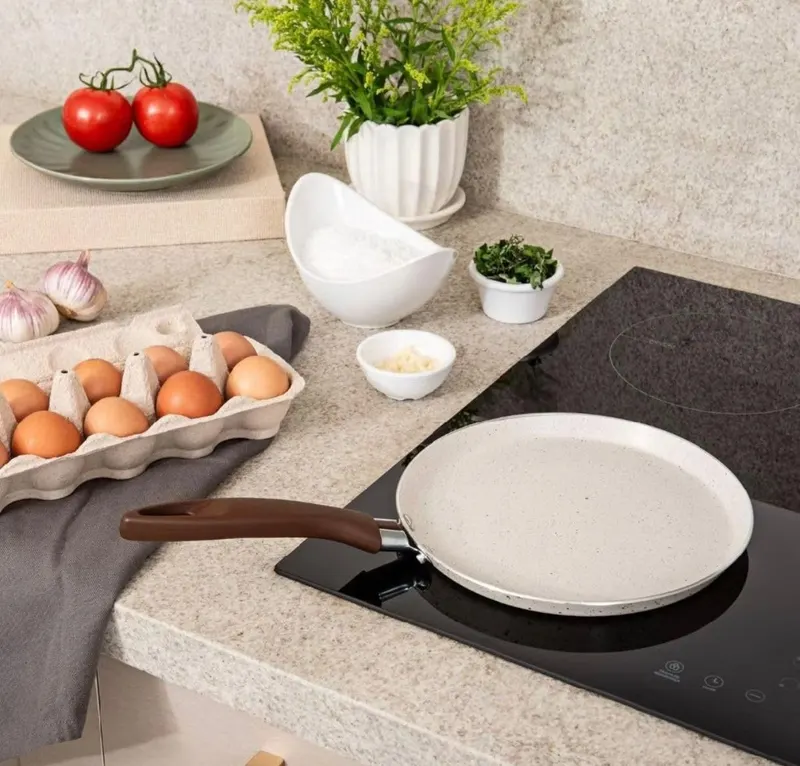 Tapioqueira Panquequeira De Indução CeramicPrime Cerâmica 22cm 500ml Verde