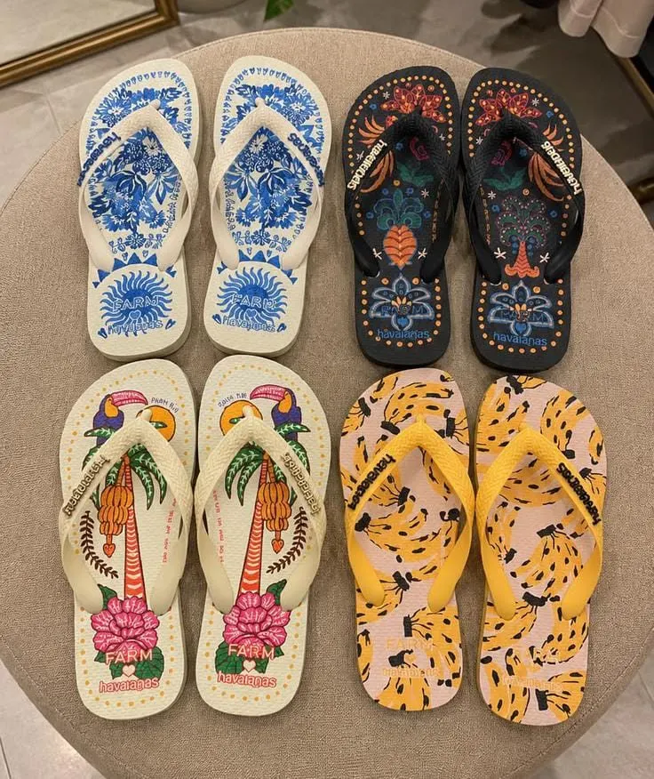 Kit 2 Pares Chinelo Havaianas Farm Tropical Vibes Promoção