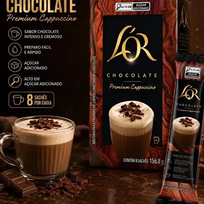 Cappuccino Premium Stick Lor - 8un
