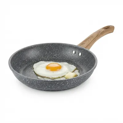 Frigideira Wolff Granilite Preta 24cm Indução Antiaderente Cerâmica Alumínio Fogão Gás Elétrico Cooktop Ovo Omelete Bife