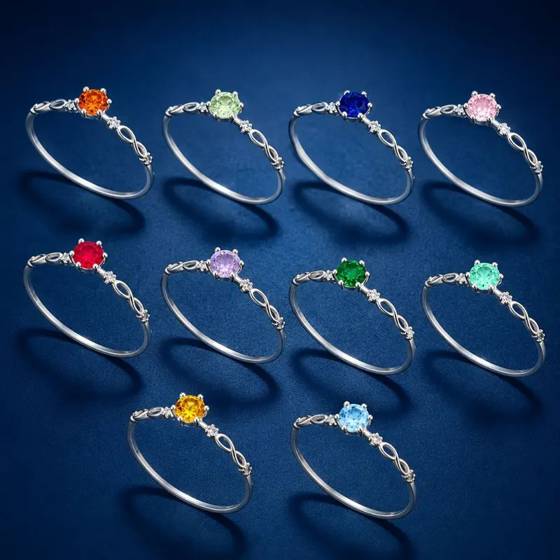 Anel Feminino Princesa Prata 925 Legítima com Pedra Central Zircônia Brilhante com