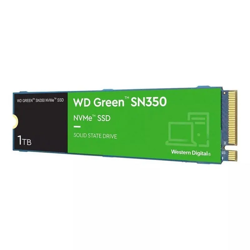 SSD M.2 NVMe 1TB Western Digital WD Green SN350 Leitura/Gravação Até 3200/2500MB/s WDS100T3G0C