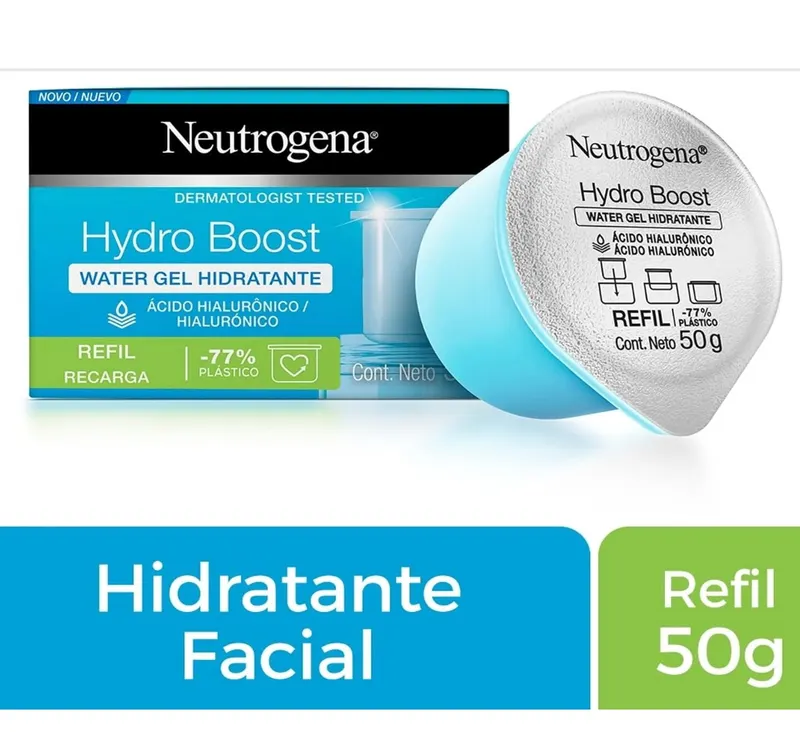 Hidratante Facial Neutrogena Hydro Boost Water Gel, Refil, 50g!