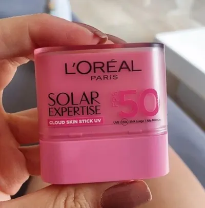 Protetor Solar em Bastão L'Oréal Paris Solar Expertise Cloud Skin FPS 50 12.2g
