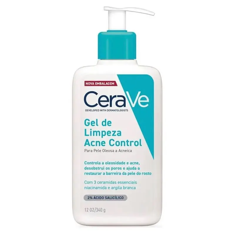Gel De Limpeza Acne Control Para Pele Oleosa 340g Cerave