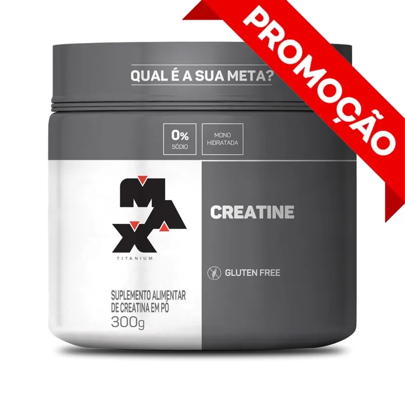 Creatina Max Titanium 300g Pura!