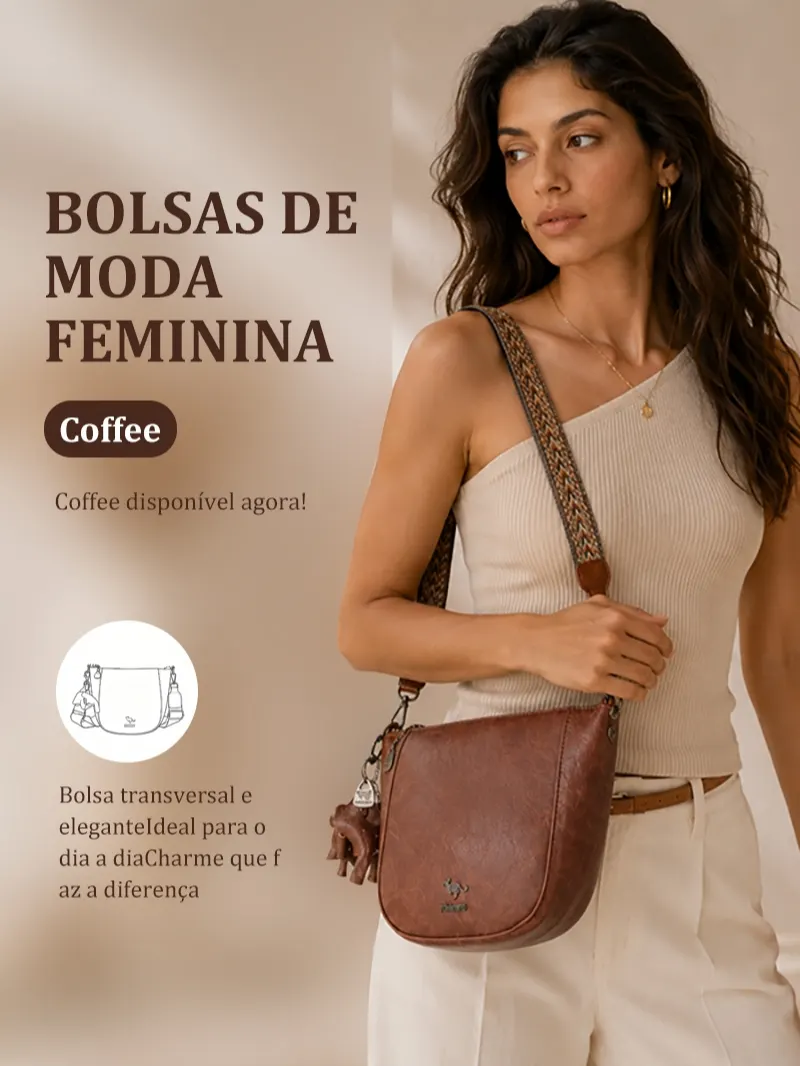 TOMI MITO Bolsa Feminina Compacta Elegante para Viagem e Trabalho TM9183