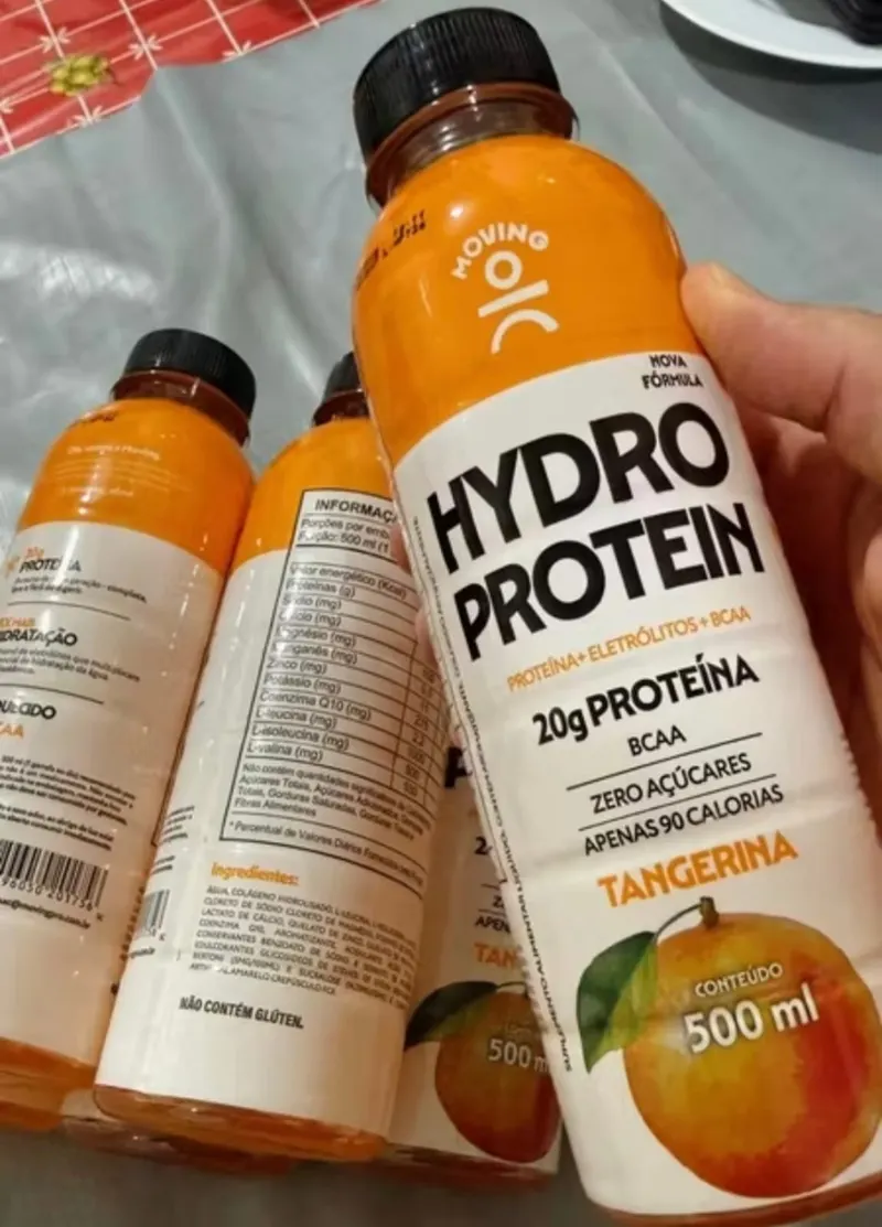 Moving Hydro Protein 6x500ml Tangerina 20g proteína + BCAA