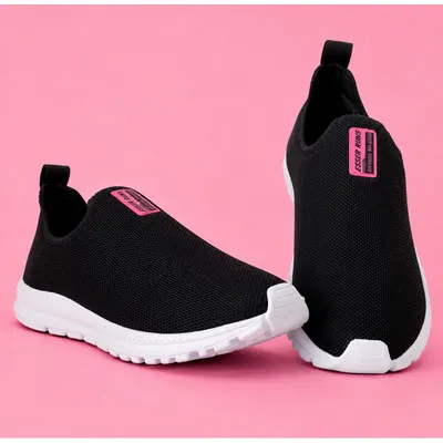 Tênis Meia Feminino Calce Fácil Botinha Ortopédico Esportivo Sneaker Slip On Casual