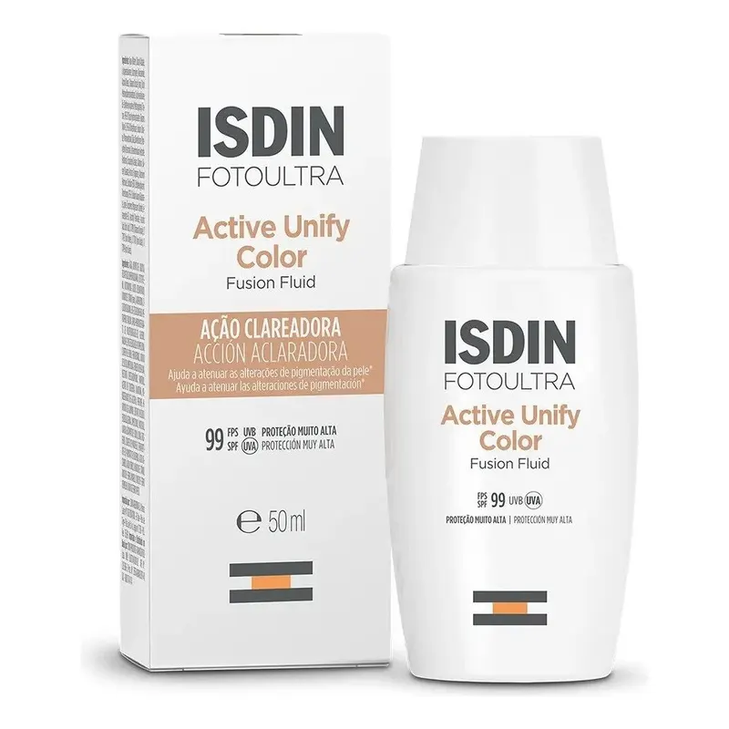 ISDIN Clareador Facial Foto Ultra Active Unify Color FPS 99 - 50ml!