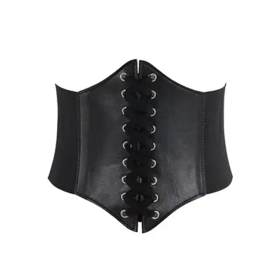Espartilho Largo Feminino Cinto Elástico Cintura Chincher Para Vestidos e Bodycon
