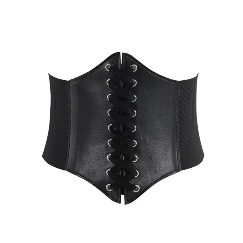 Espartilho Largo Feminino Cinto Elástico Cintura Chincher Para Vestidos e Bodycon