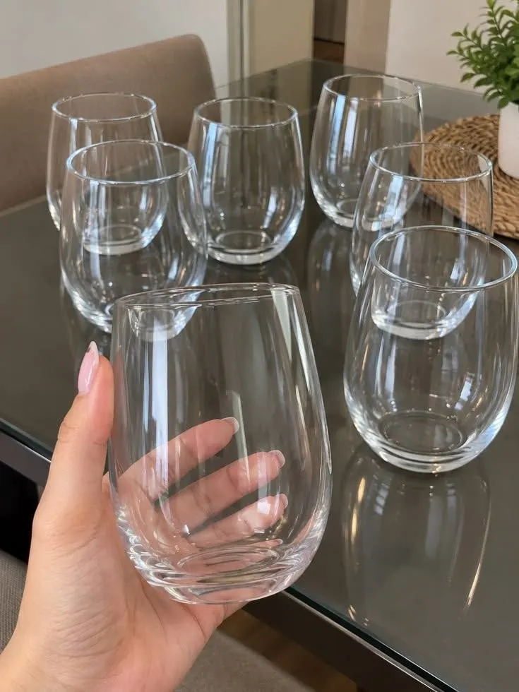 Jogo De Copos De Vidro Com 6 peças 465ml - Aruba Nadir