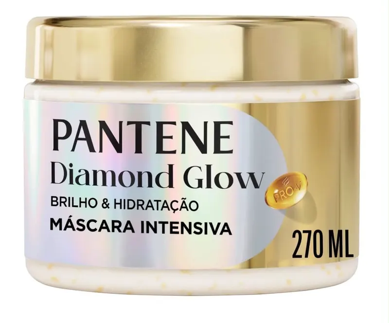 Pantene Pro-V Máscara Capilar Diamond Glow Brilho e Hidratação 270 ml