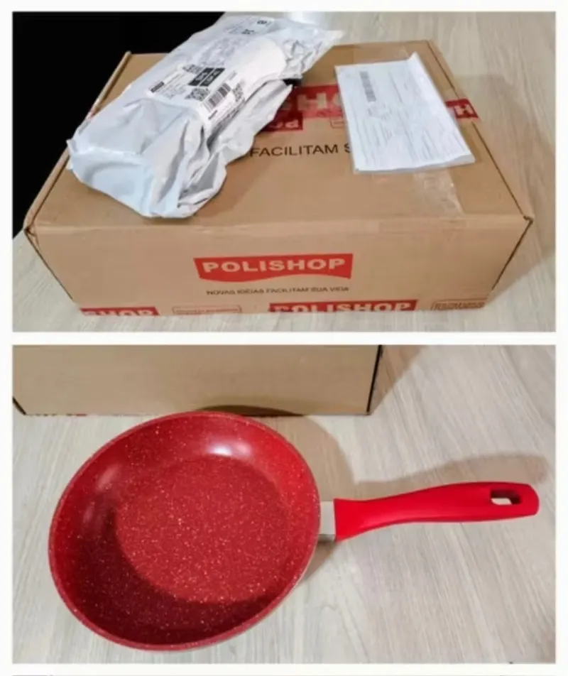 Panela Polishop Sauté Grand Vermelha 24cm
