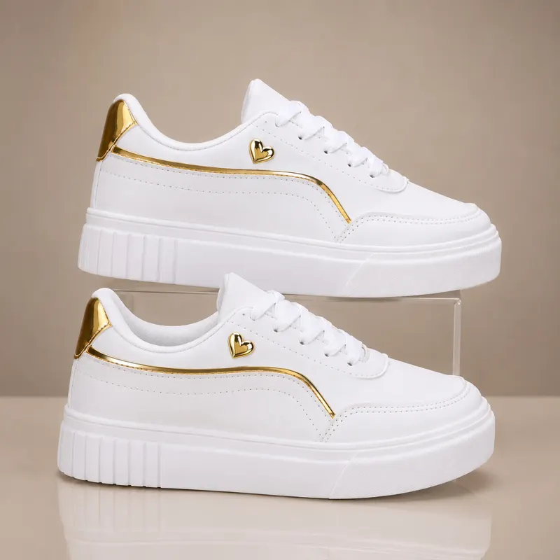 Tenis Feminino Casual Tendencia Estiloso Confortavel Macio trabalho Escola Passeio