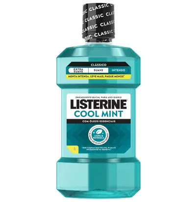 Enxaguante Bucal Cool Mint Listerine, Menta, 1L