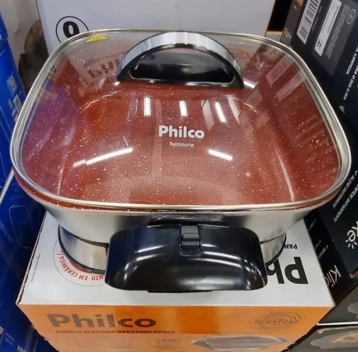 Panela Elétrica Philco Ceramica Redstone 16 Xicaras Nao Gruda