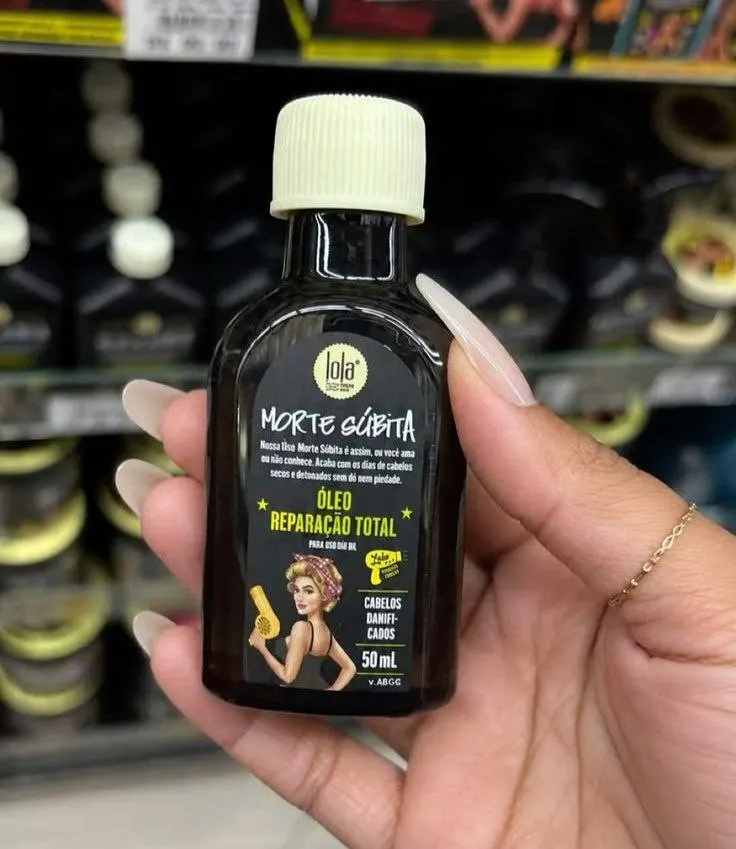 Óleo Morte Súbita Lola Cosmetics 50ml Original | Reparação Total | Proteção Térmica