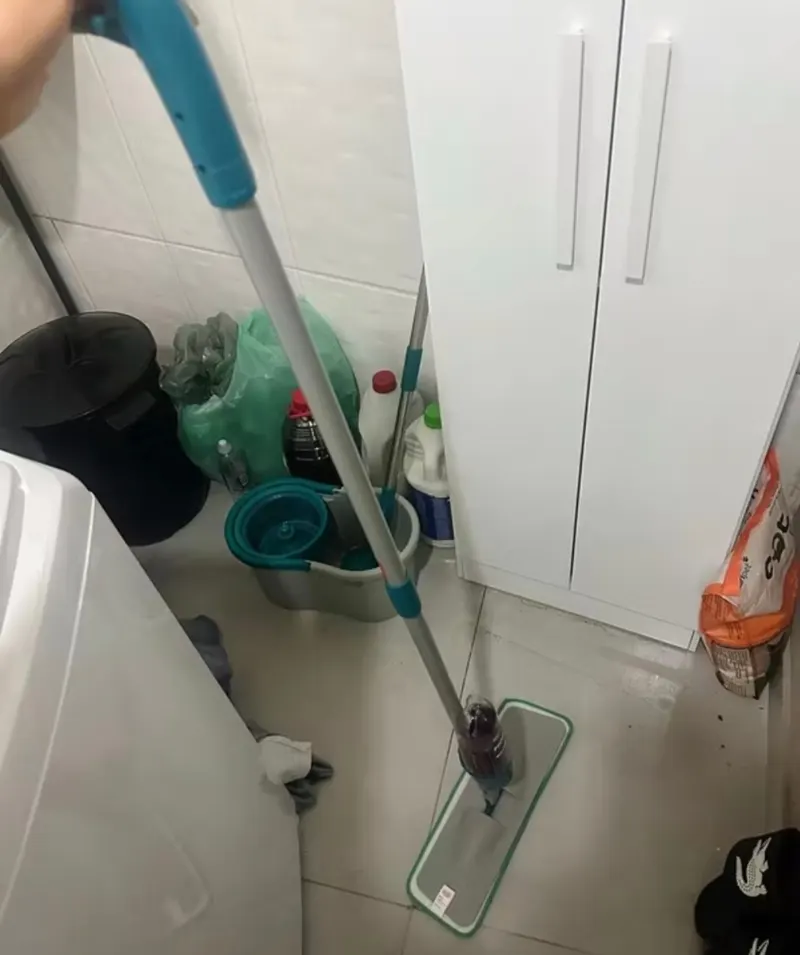 Mop Spray Fit Microfibra Verde Reservatório 365ml Flash Limp Rodo MOP0556 Original Esfregão Vassoura Limpa e Seca