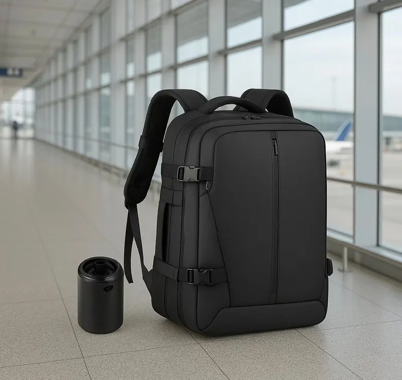 Mochila bolsa airbag Viagem Bordo Executiva Grande Vácuo Notebook Aviões trilha