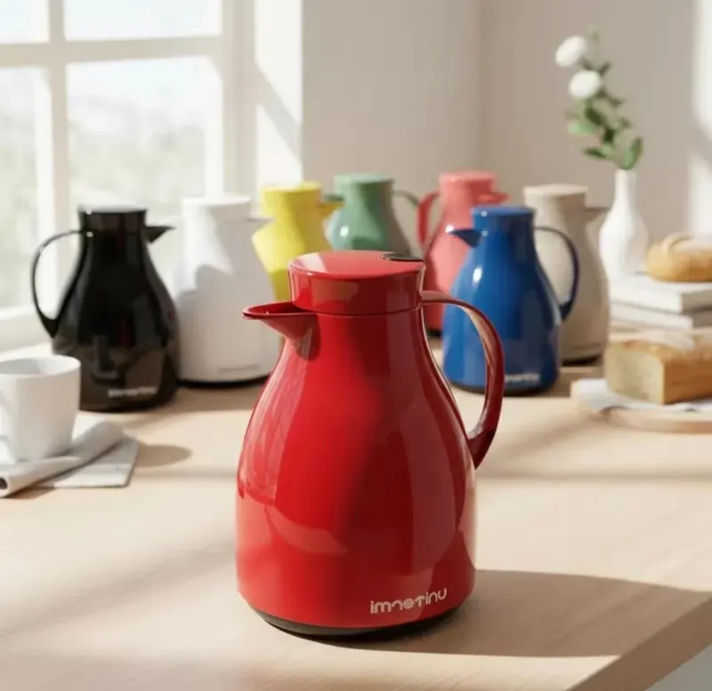 Garrafa Térmica 1L Unitermi Paris Café Chá Leite Bule Gatilho 1000ml Cozinha Café garrafa de agua