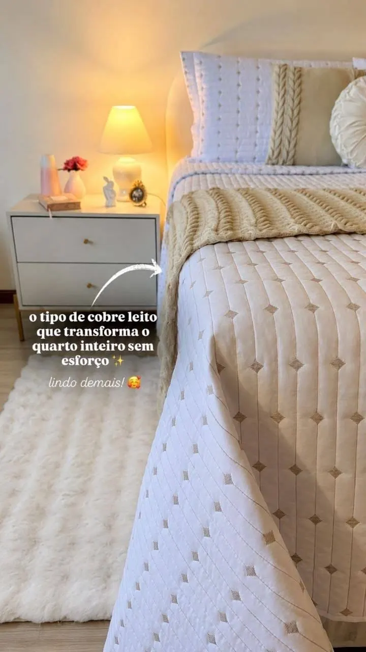 Cobre Leito Percal 200 fios Decor SOLTEIRO/ CASAL/ QUEEN/ SUPER KING