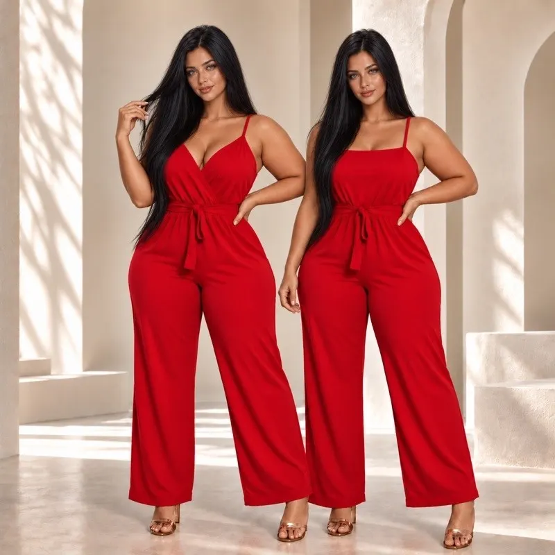 Queima total de Inverno!! Macacão longo 2 Em 1 - O mais vendidos! Calça Pantalona casual