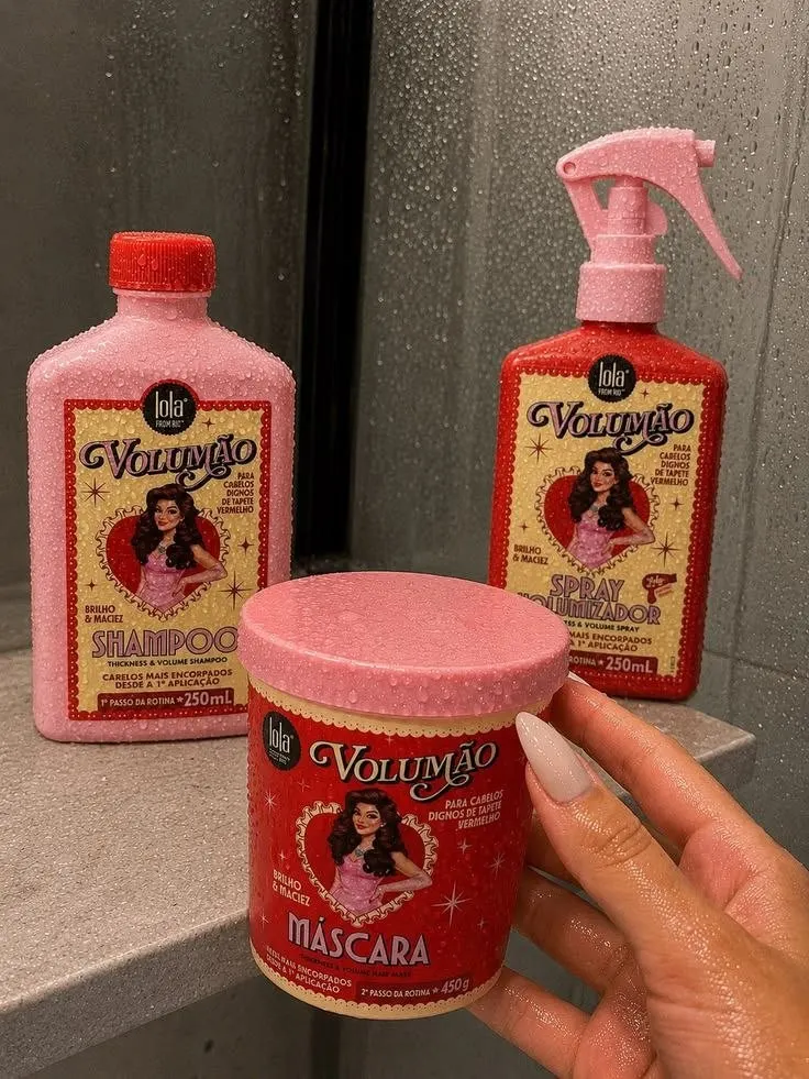 Linha Completa Lola Volumão | Shampoo 250ML + Spray 250ML + Máscara 450G