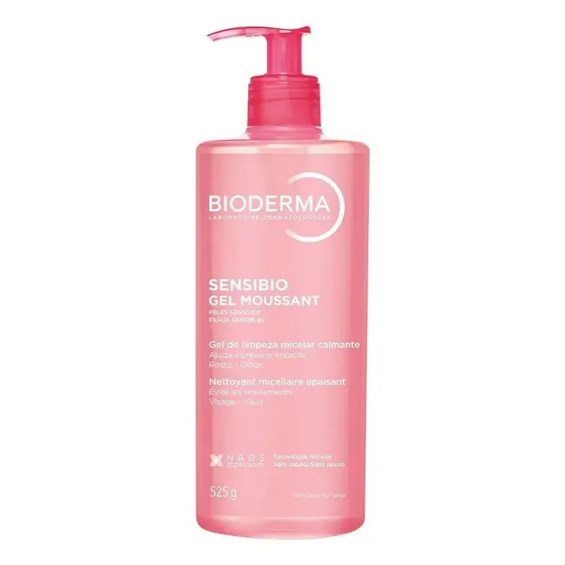 Gel De Limpeza Facial Sensibio Gel Moussant Micelar 500ml Bioderma