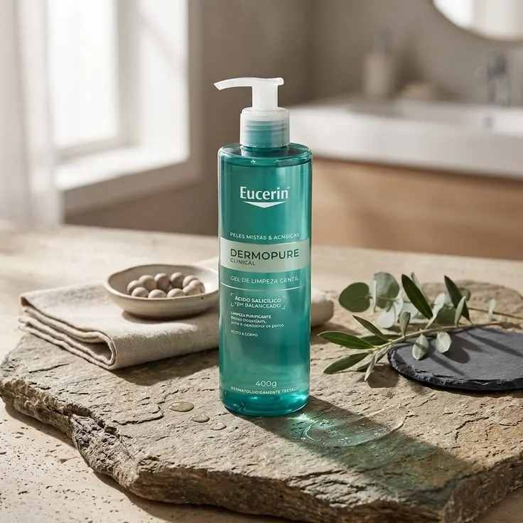 EUCERIN Gel de Limpeza Facial Antiacne Dermo Pure Gentil 400ml