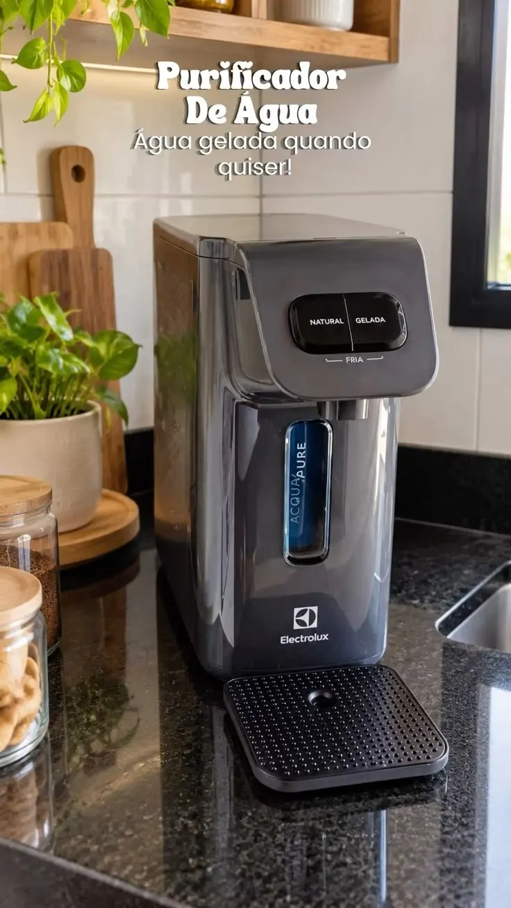 Purificador Electrolux com Compressor Experience Painel Mecânico Grafite (PC01X)