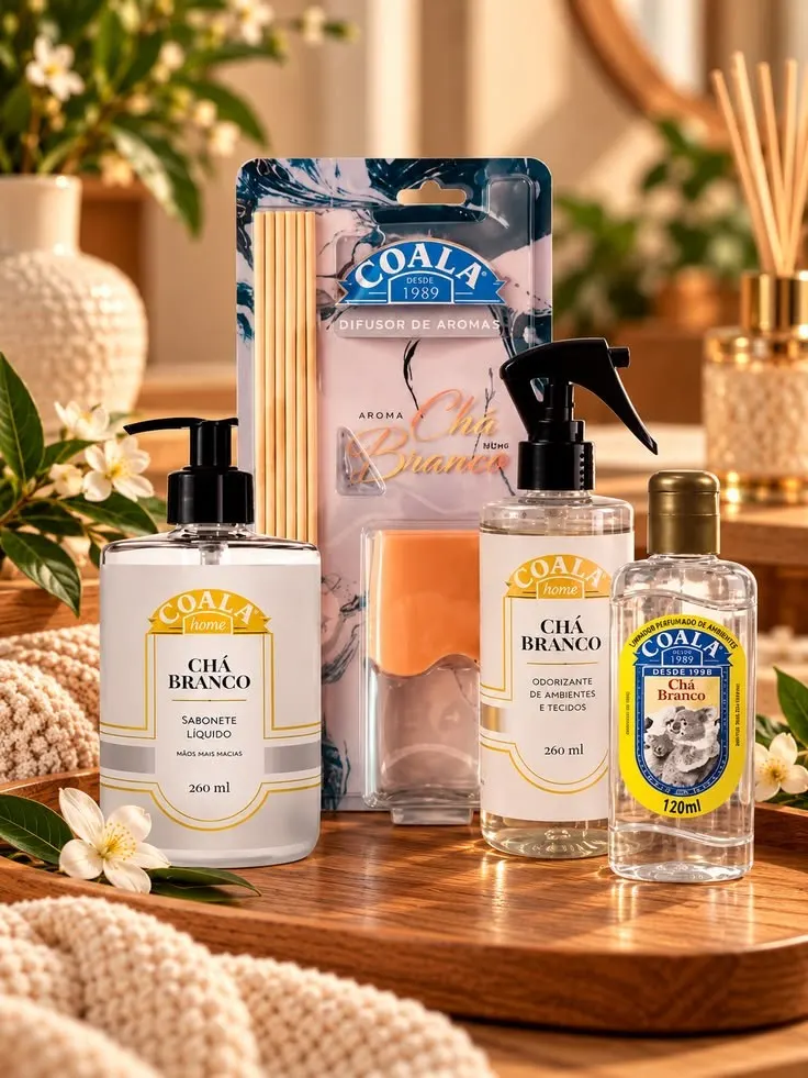 Kit coala Home Chá Branco - 4 Itens