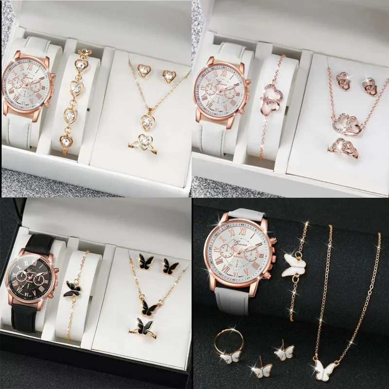Conjunto Relógio feminino quartz e joia ( NÃO ACOMPANHA CAIXA)