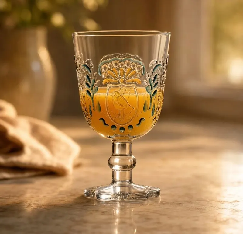 Jogo 6 Taças Canary Cristal 280ml Amarelo -L Hermitage