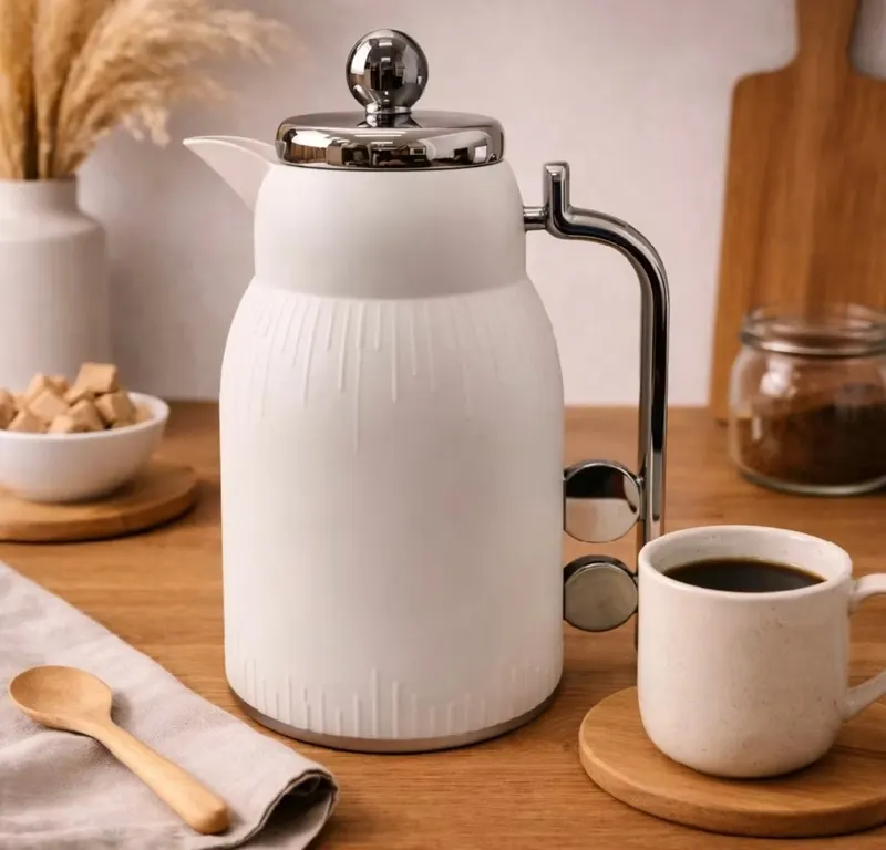 Garrafa Térmica De Café E Chá Línea Branca Luxo 1L Click - Tuut