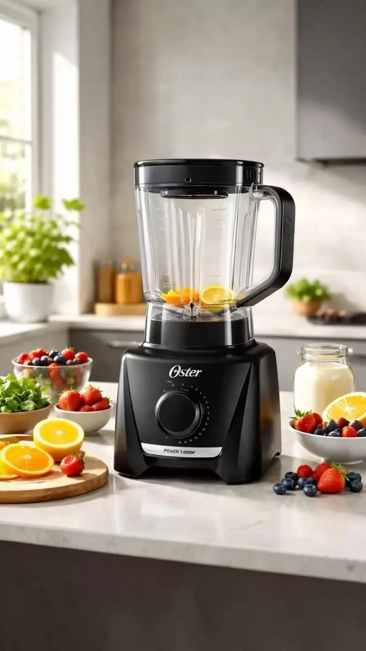 Liquidificador Oster Preto 3,2 Litros 15 Velocidades + Pulsar Preto 127v