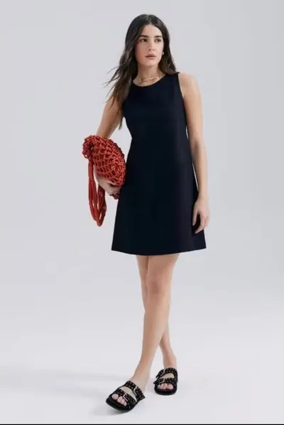 Vestido Curto Em Viscose Hering