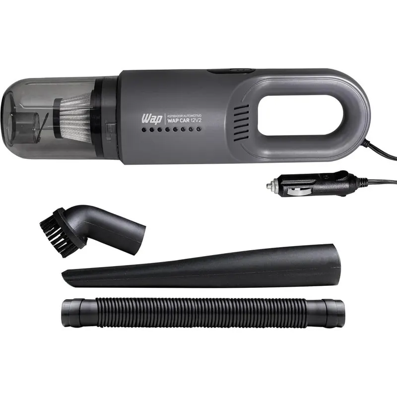 WAP Aspirador de Pó Automotivo Car 12V2, Portátil, 420ml, com Recipiente Removível e Filtro Lavável, 180W 12VDC