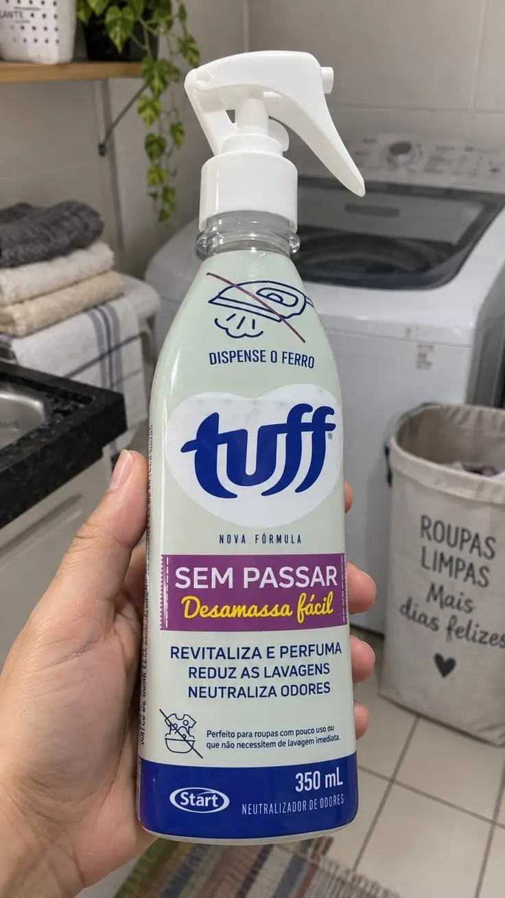 Tuff Sem Passar 60ml e 350ml - Desamassa e Neutraliza Odores