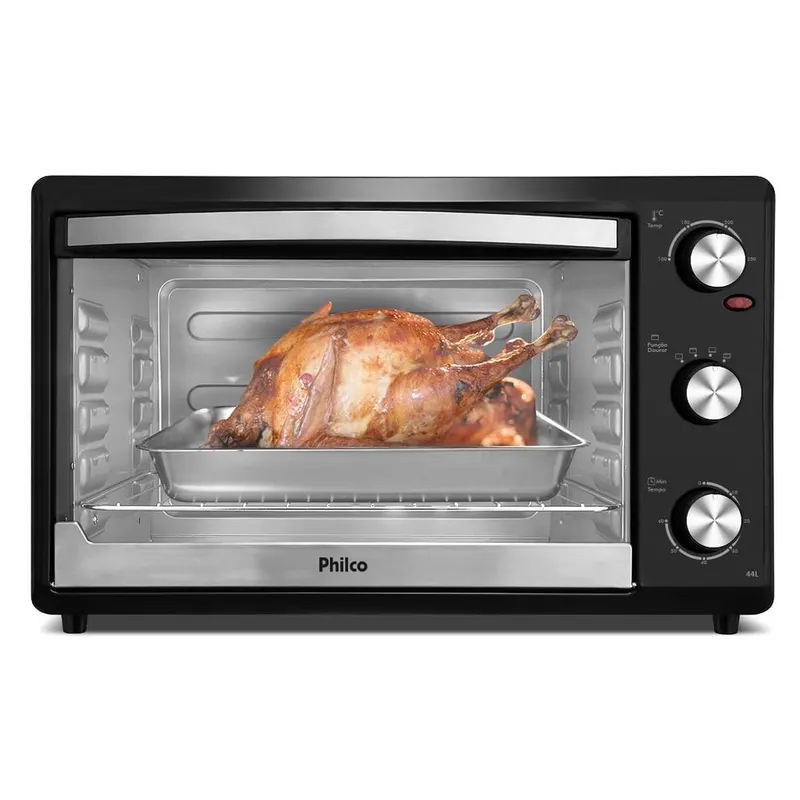 Forno Elétrico Philco 44L Preto Dupla Resistência PFE44P