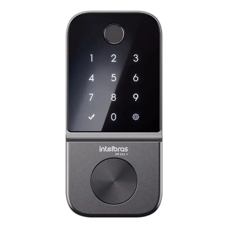 Fechadura Digital de Embutir Biométrica FR 221V Intelbras