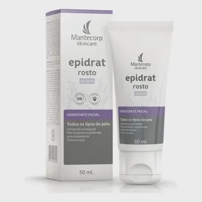 Hidratante Facial Epidrat Acqua 50ml Mantecorp Skincare Todo Tipo De Pele Dia/noite