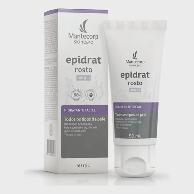 Hidratante Facial Epidrat Acqua 50ml Mantecorp Skincare Todo Tipo De Pele Dia/noite