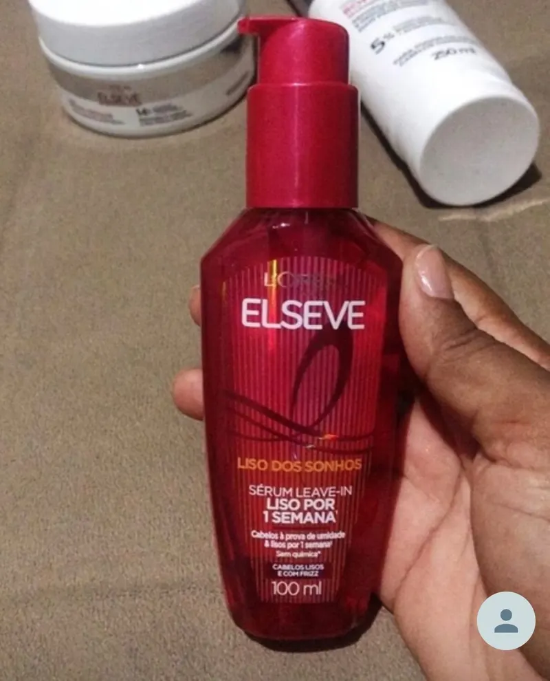 Sérum Leave-in com Tecnologia Ativada por Calor para Efeito Liso, Antifrizz, L'Oréal Paris Elseve Liso dos Sonhos 100ml