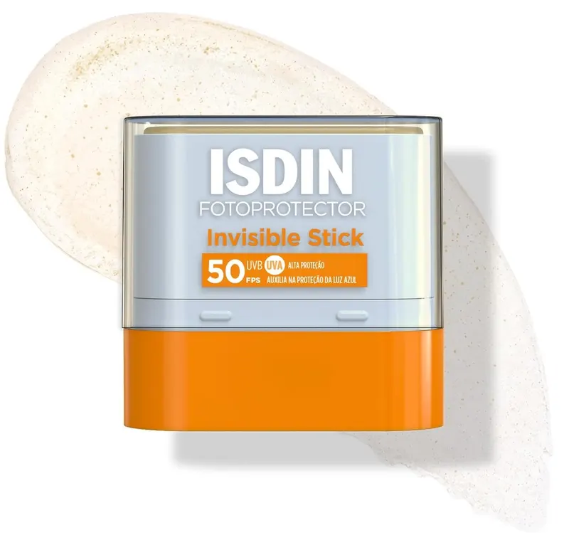 ISDIN Protetor Solar Facial em bastão Invisible Stick FPS 50-10G
